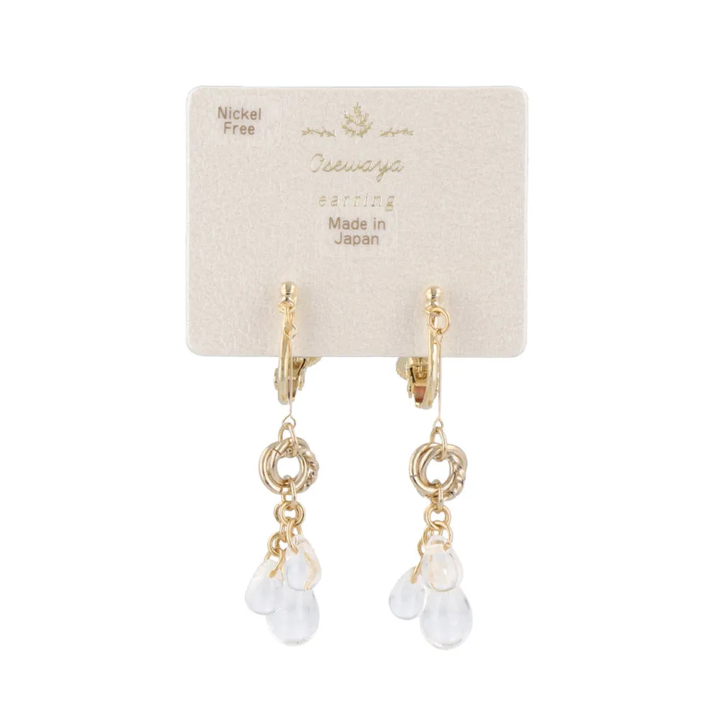 Water Drop Cluster Clip Ons