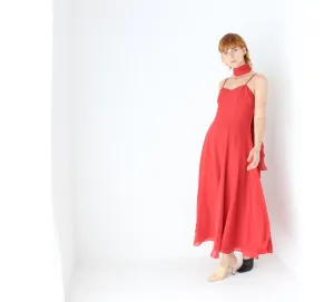 Whimsical 90s Cocktail Slip Dress w/ Versatile Shawl