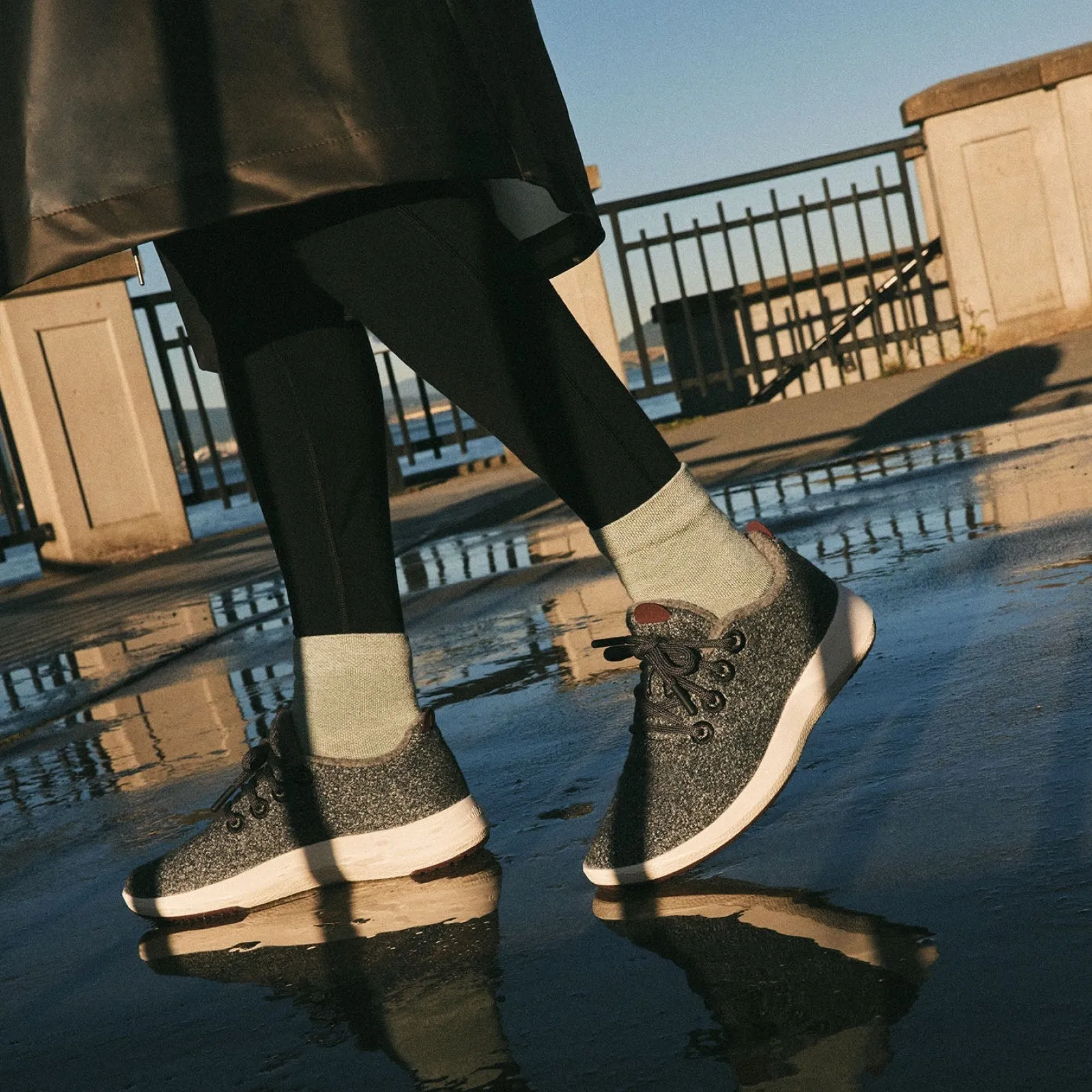 Women's Wool Runner Mizzles - Dapple Grey (Cream Sole)